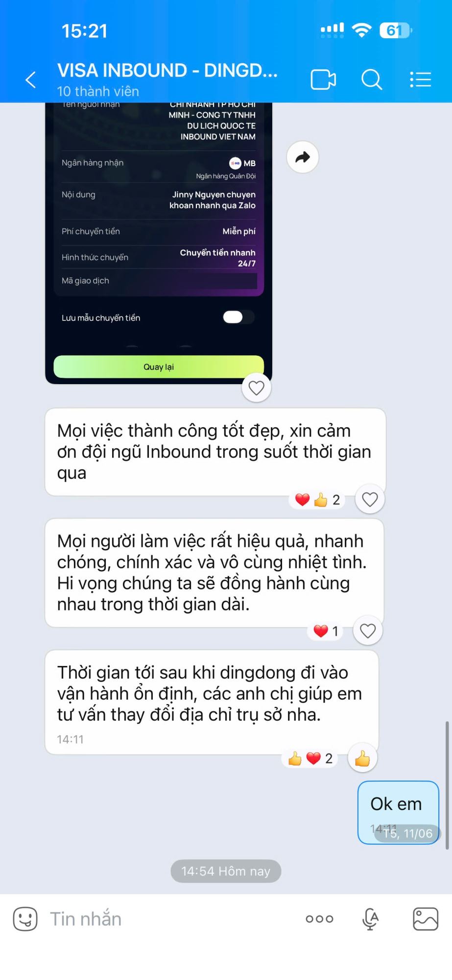 Khách hàng Ms Yến